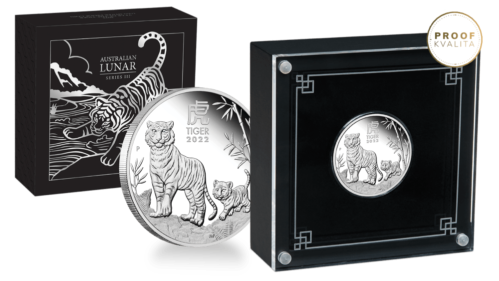 Stříbrná mince Rok Tygra 1 oz