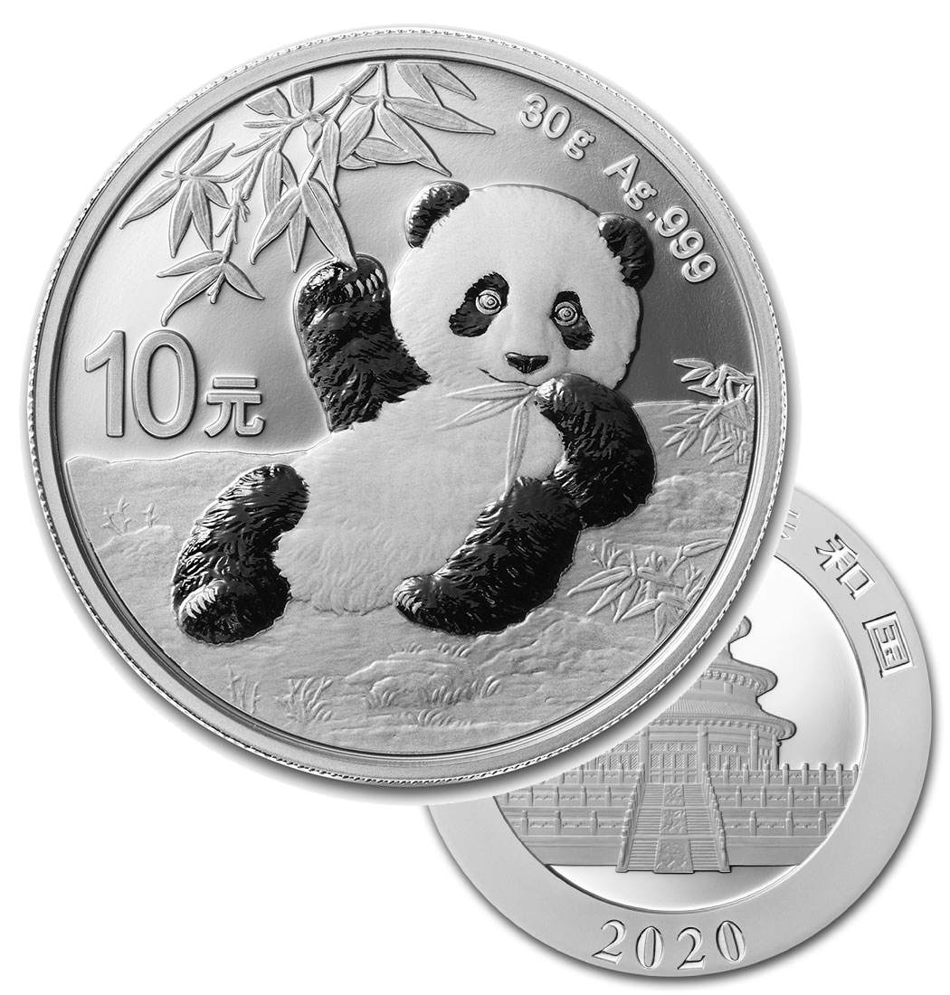 Investiční stříbrná mince Panda 30 g
