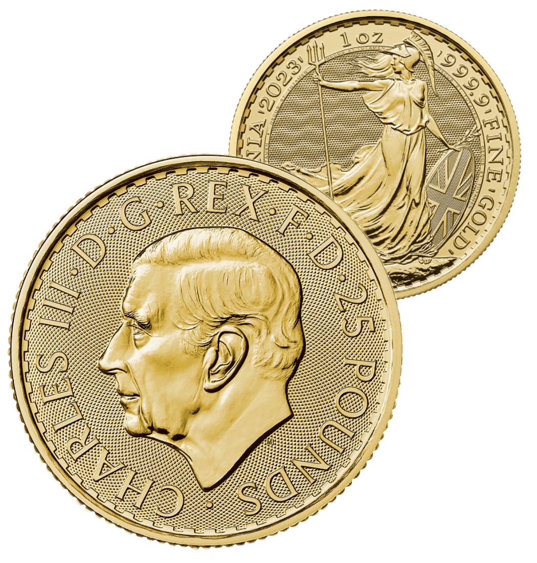 Zlatá mince Britannia 1 oz Karel III