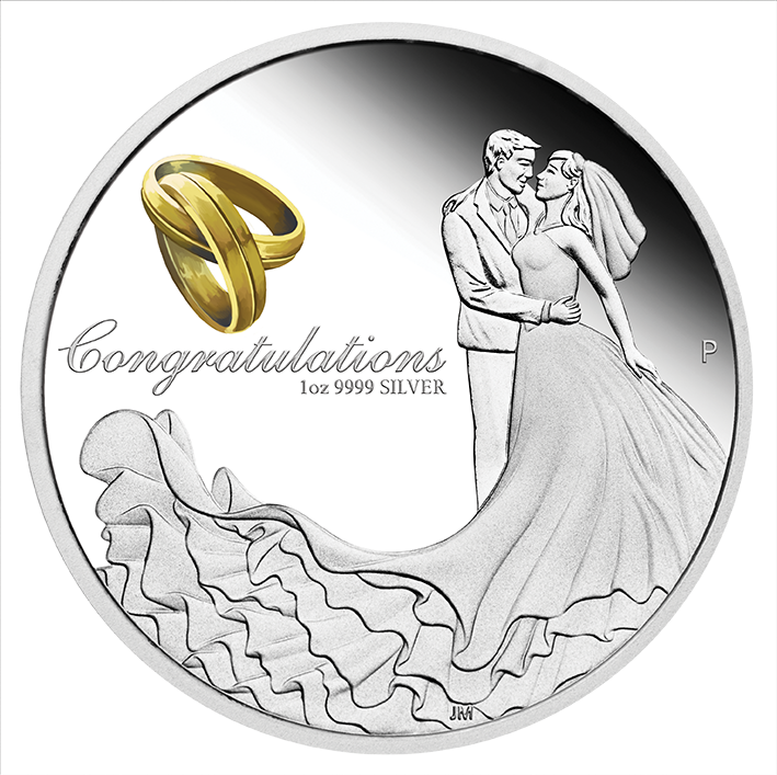 Stříbrná mince Svatba 1 oz proof 2021