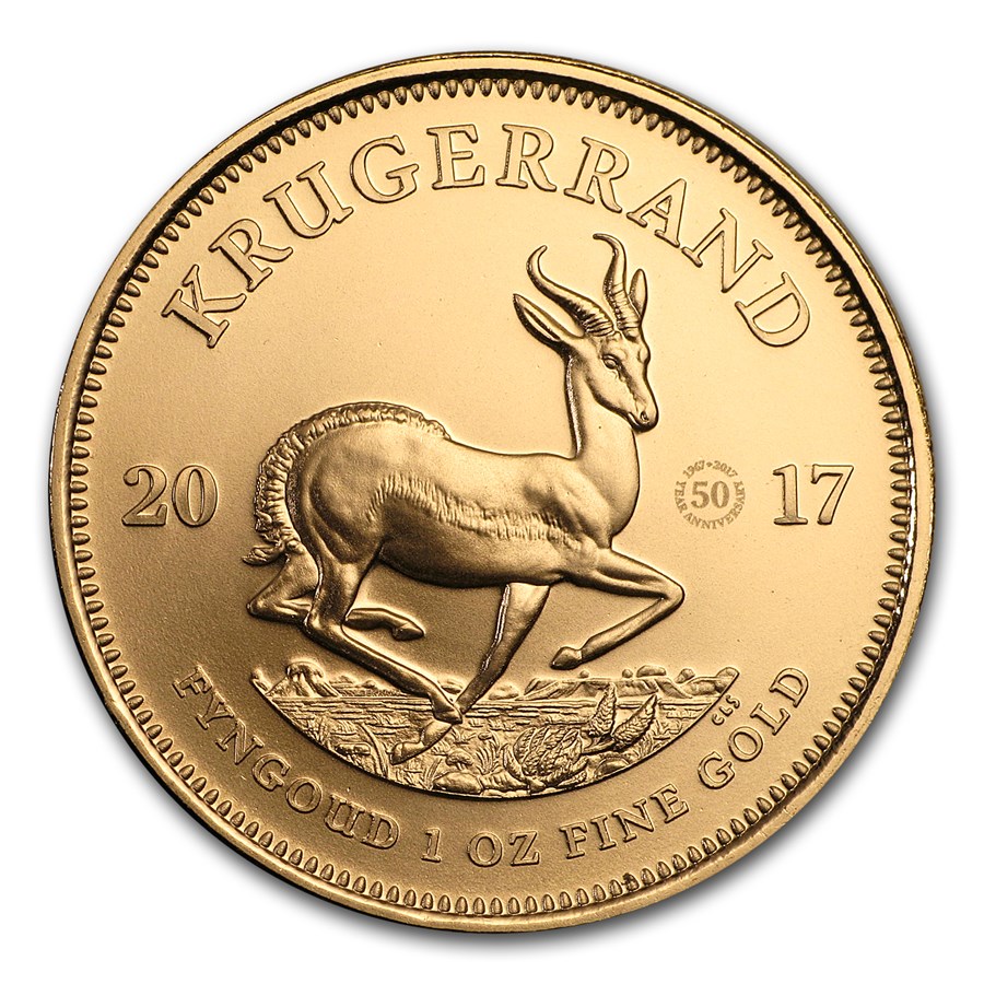 Zlatá mince 50. výročí Krugerrand 1 oz 2017