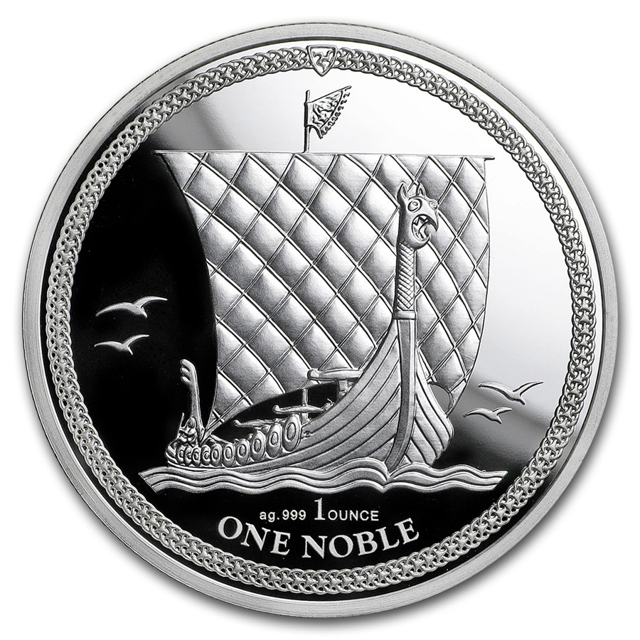 Stříbrná mince Noble Isle of Man 1 oz proof 2018 