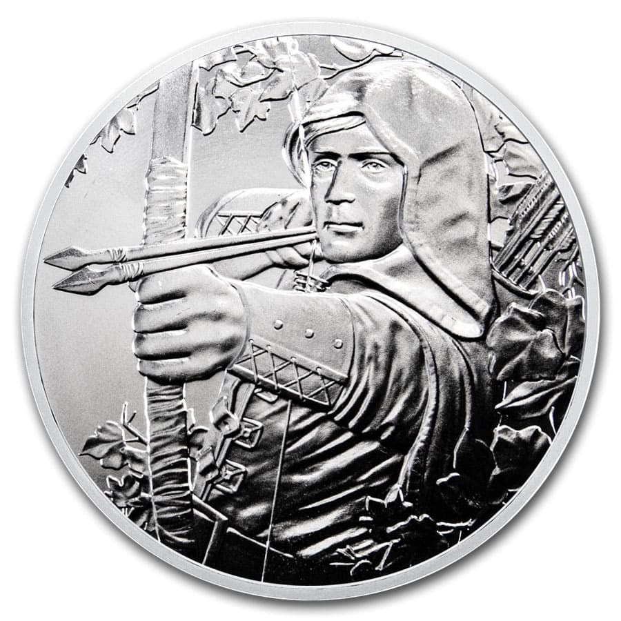 Stříbrná mince Robin Hood 1 oz BU 2019