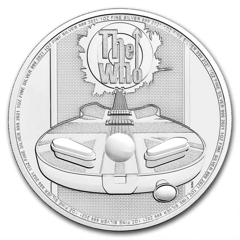 Stříbrná mince Hudební legendy - The Who 1 oz BU 2021