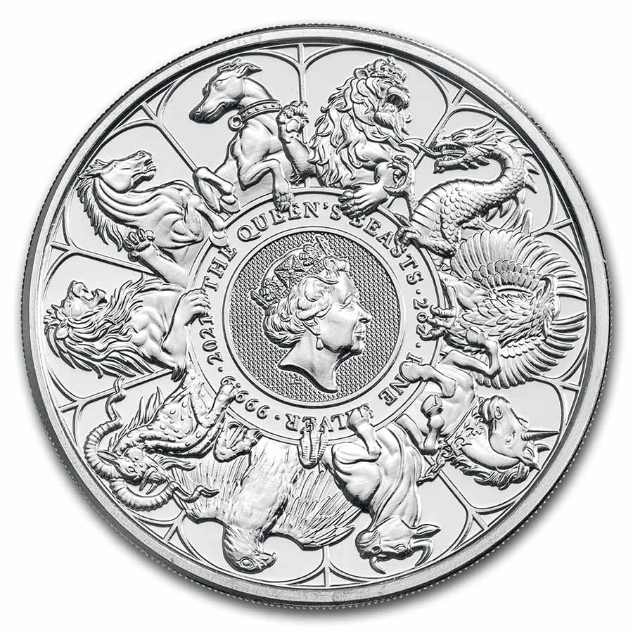 Stříbrná mince The Queen's Beasts 2 oz 2021