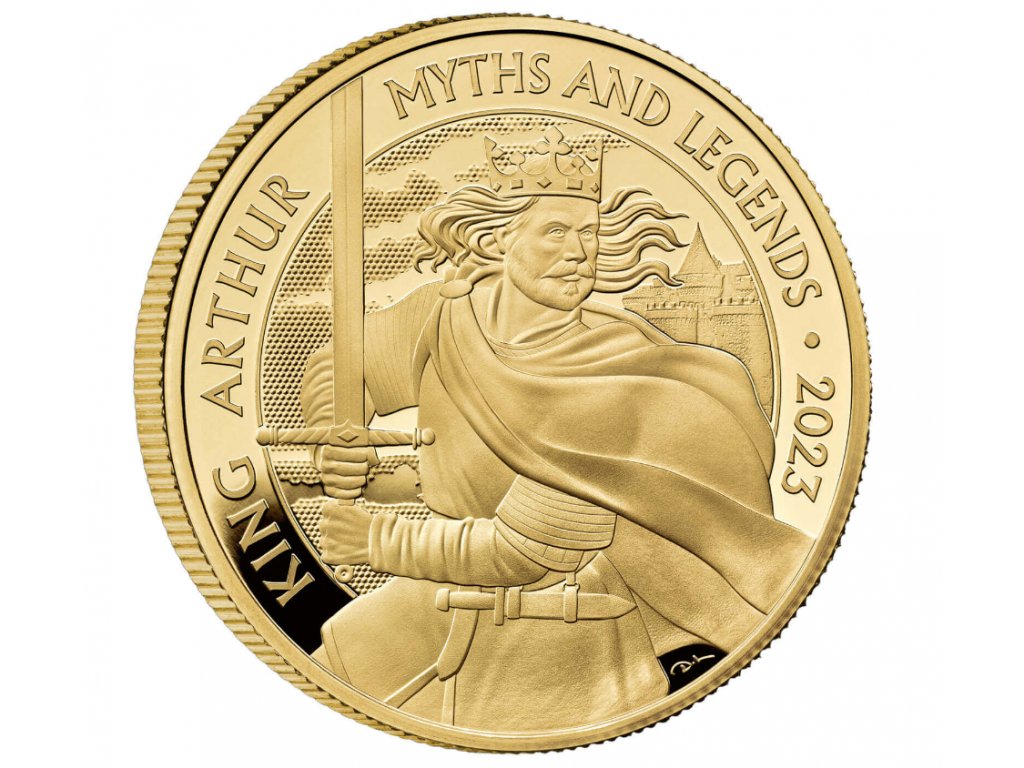 Zlatá mince Král Artuš 1 oz proof 2023