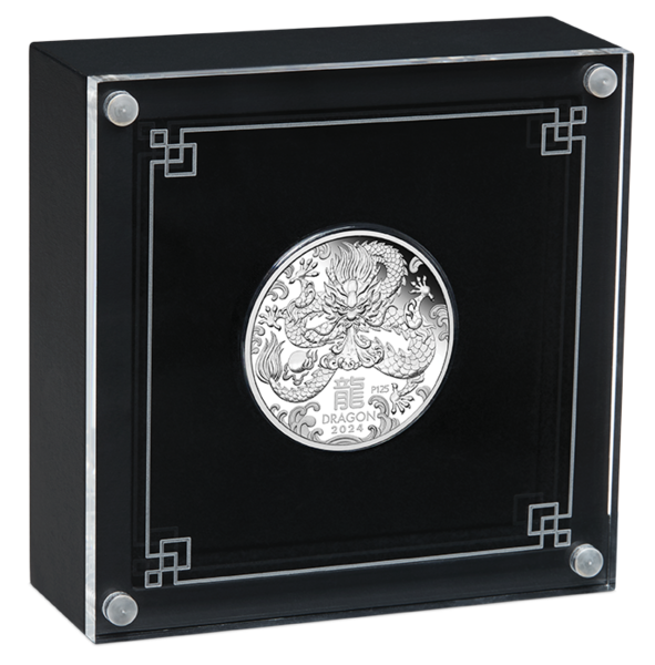 Stříbrná mince Rok Draka 1/2 oz proof 2024 Lunární série III