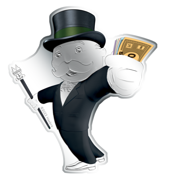 Stříbrná mince Mr. Monopoly 3 oz