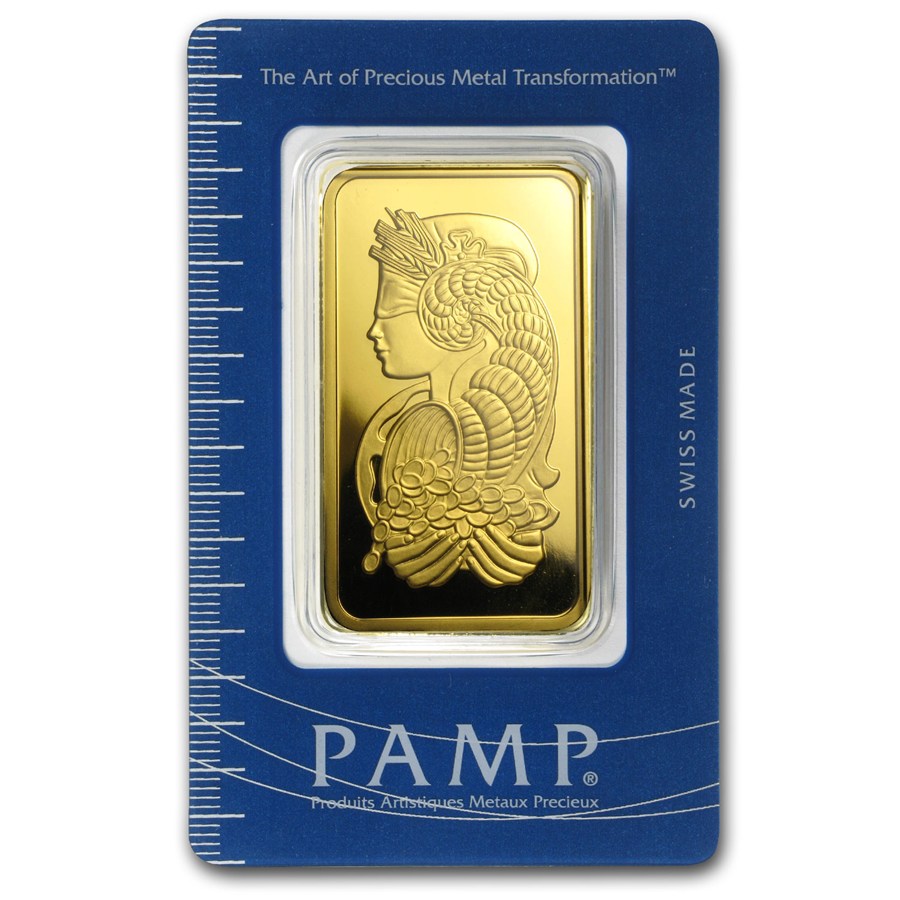 Zlatý investiční slitek 100 g PAMP