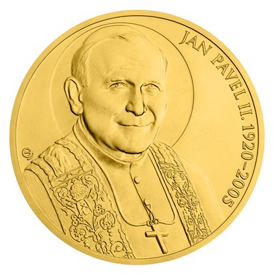 Zlatá mince Papež Jan Pavel II. 348,5 g 2020