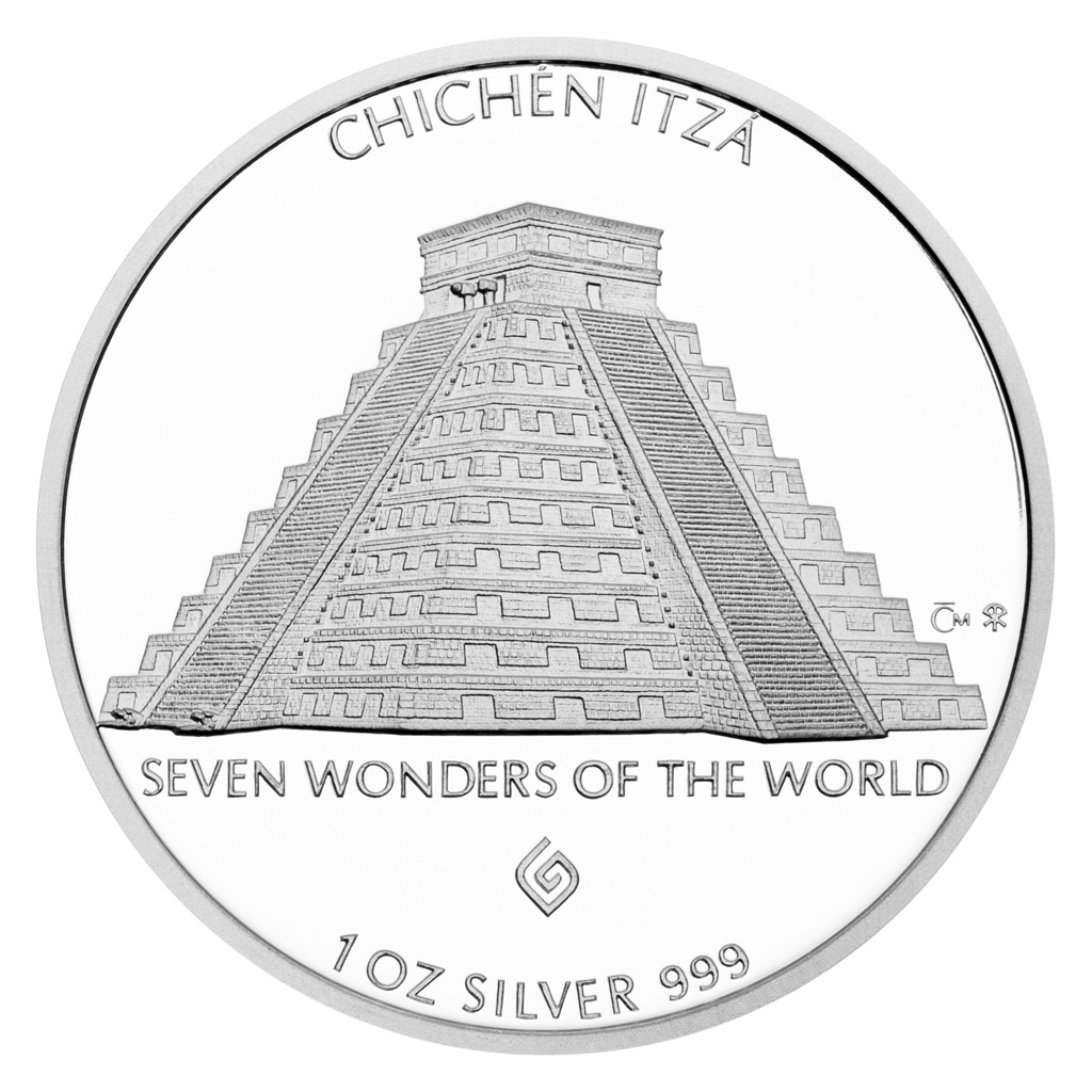Stříbrná mince Chichén Itzá 1 oz proof 2017