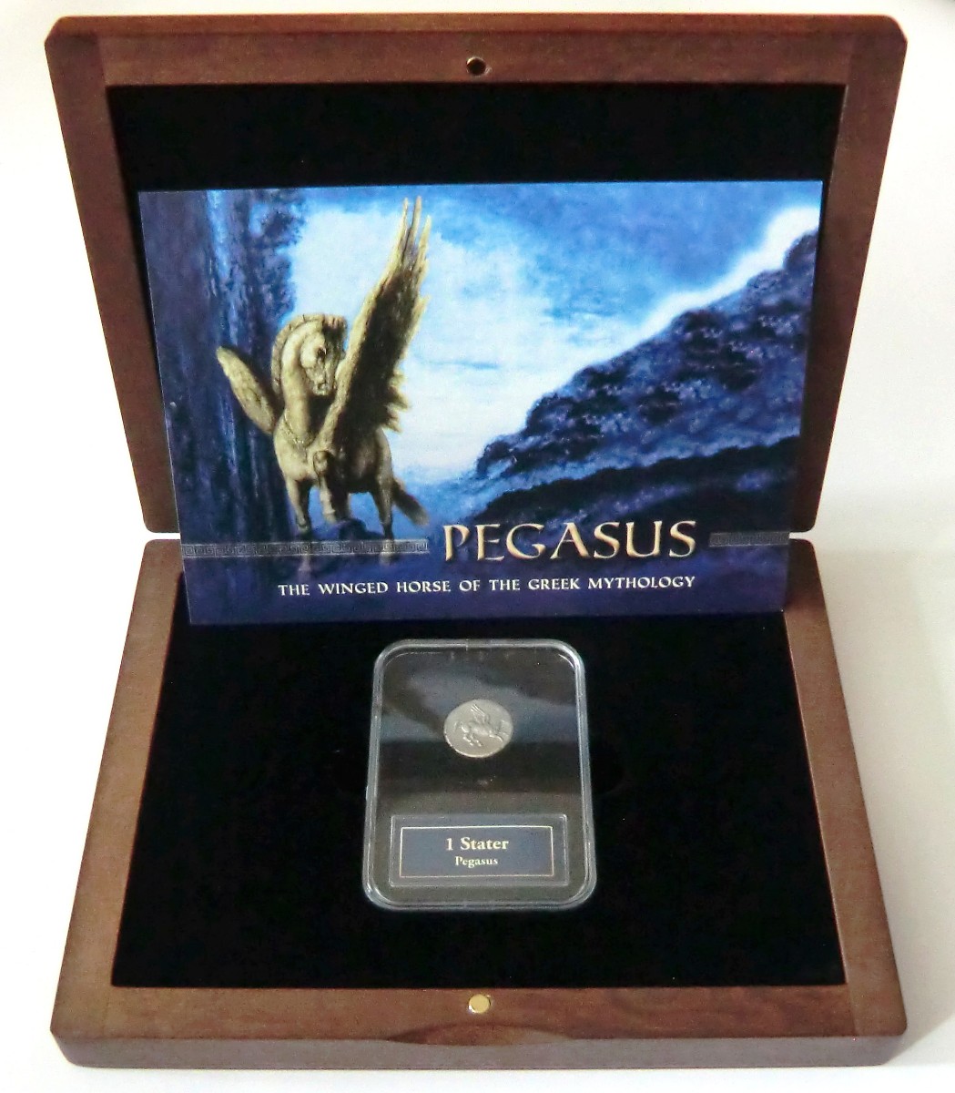 Stříbrná mince 1 stater Pegasus