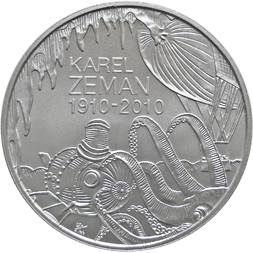 Stříbrná mince 100. výročí narození Karla Zemana b.k.