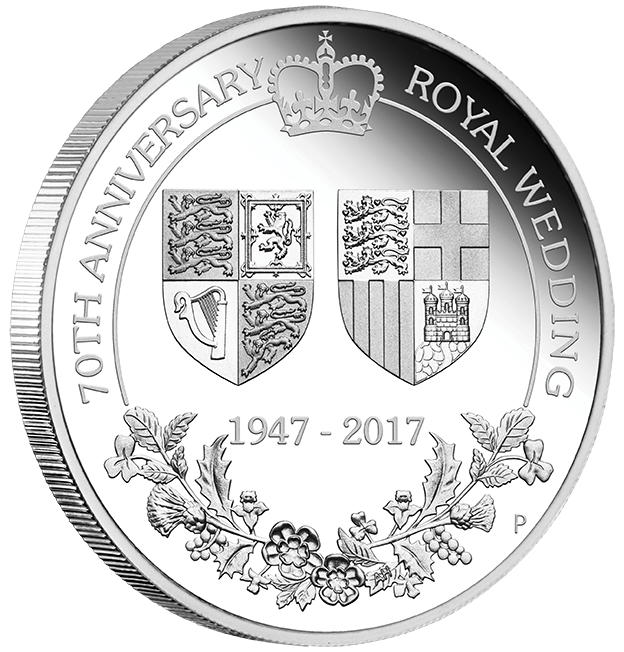 Stříbrná mince Výročí královské svatby 1 oz proof