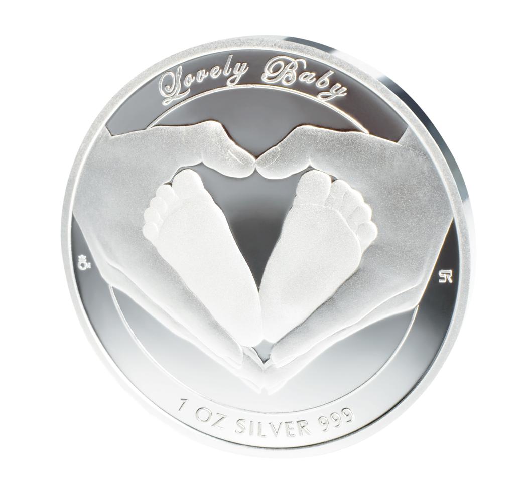 Stříbrná mince k narození miminka Lovely Baby 1 oz