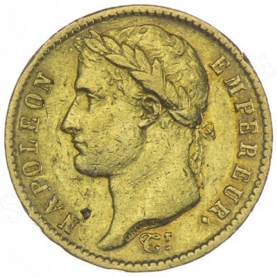 Zlatá mince 20 Frank Napoleon Bonaparte (1809-1814)