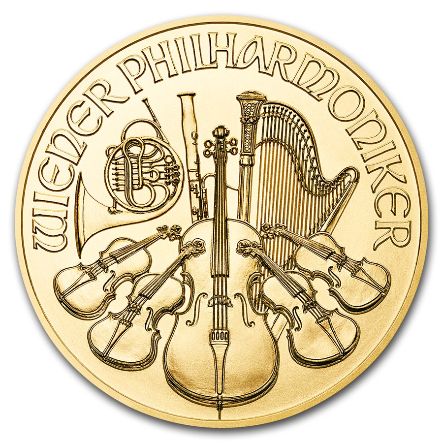 Zlatá mince Wiener Philharmoniker 1/2 oz