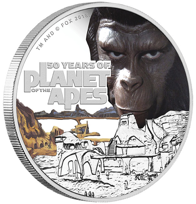 Stříbrná mince Planeta Opic 1 oz proof 2018
