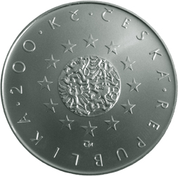 Stříbrná mince Předsedníctví ČR v Radě Evropské unie proof