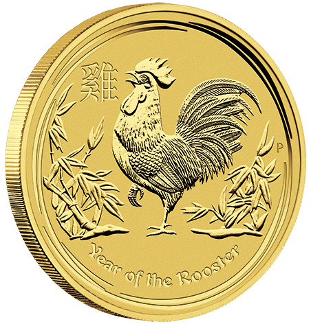 Zlatá mince Rok Kohouta 1 oz 2017 Lunární série II