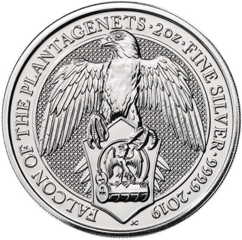 Stříbrná mince The Queen's Beasts Falcon 2 oz