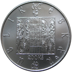 Stříbrná mince Staroměstský orloj b.k.