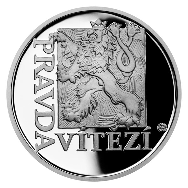 Stříbrná medaile Latinské citáty - Veritas vincit - Pravda vítězí 1 oz proof