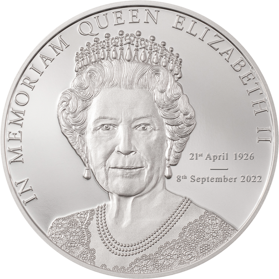 Stříbrná mince In Memoriam Queen Elizabeth II 1 oz proof 2022