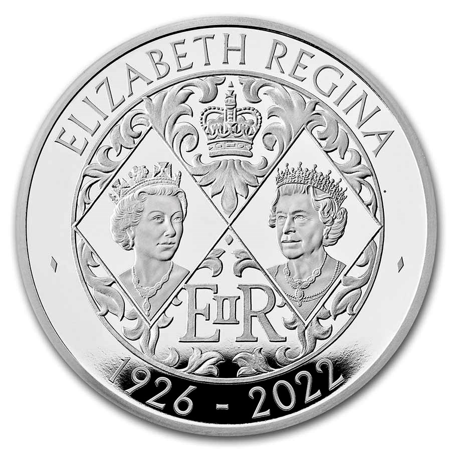 Stříbrná mince Její Veličenstvo Královna Alžběta II - 28 g proof 2022