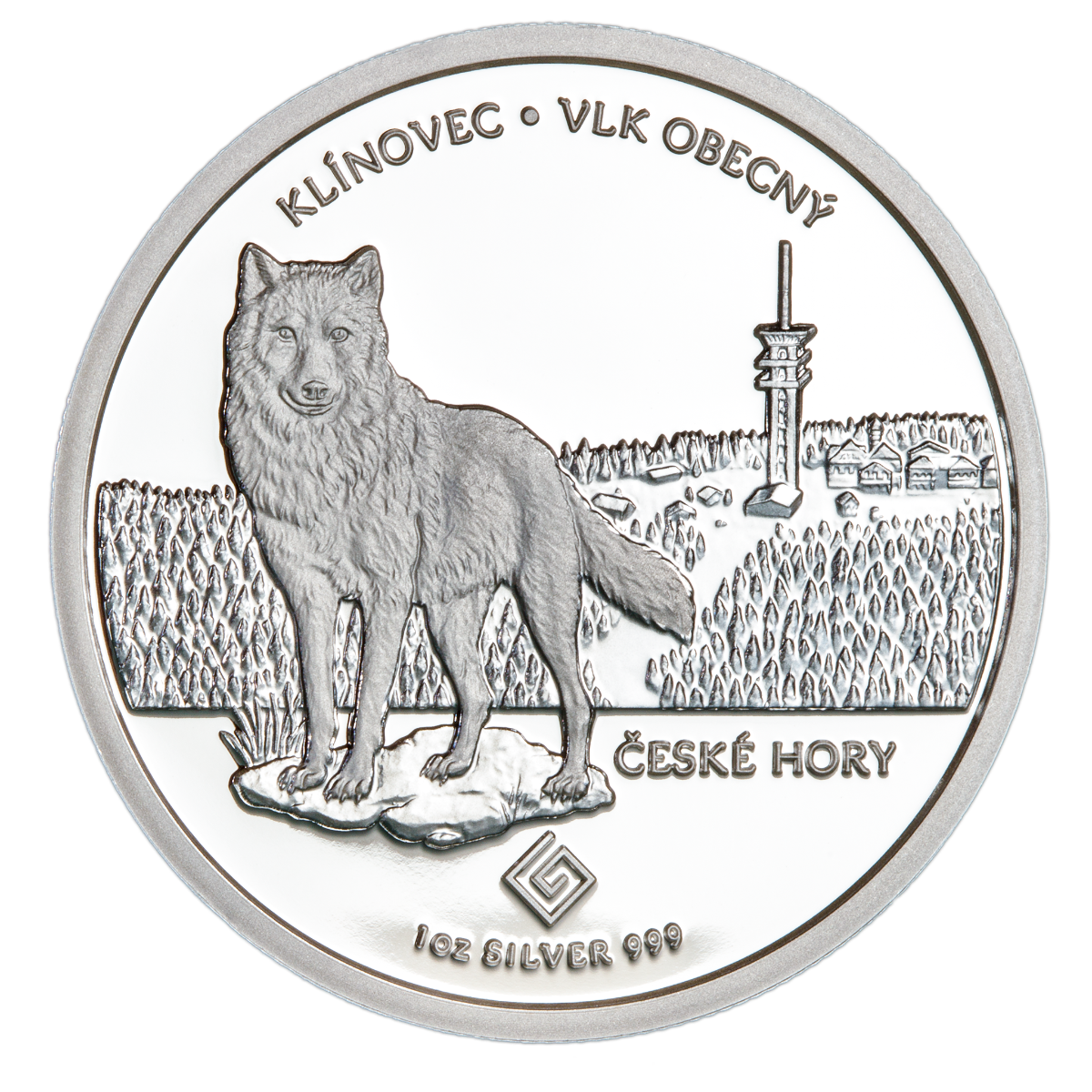 Stříbrná mince Klínovec 1 oz proof 2022 (bez krabičky)