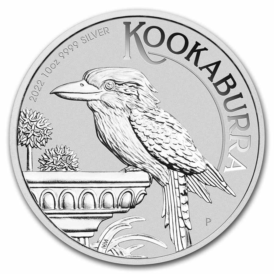 Stříbrná mince Kookaburra 10 oz BU 2022