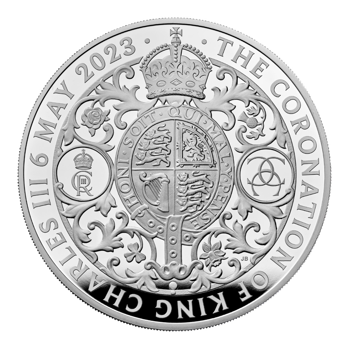 Stříbrná mince Král Karel III. - Korunovace 5 oz proof 2023