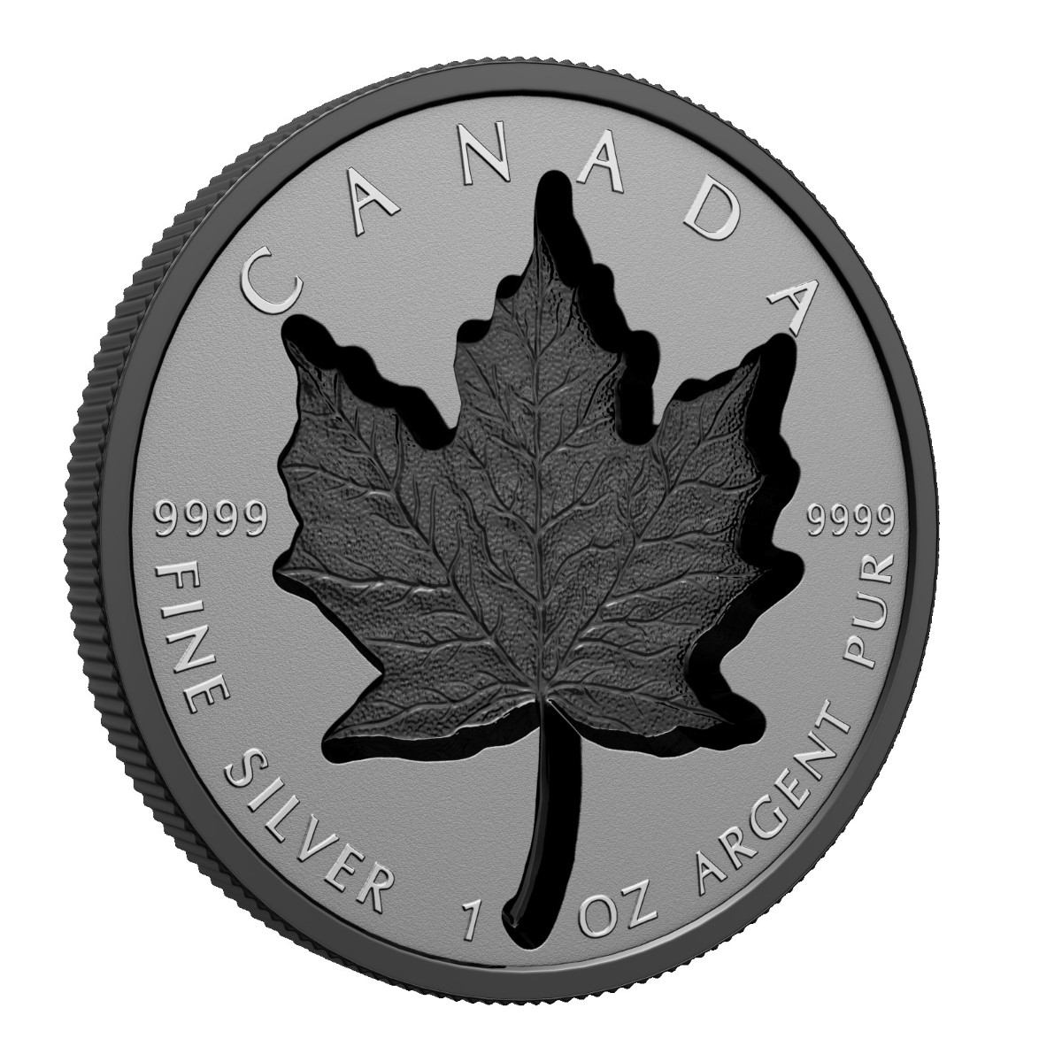 Stříbrná mince Maple Leaf Super incuse 1 oz kolorovaná 2023
