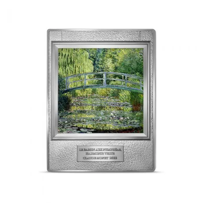 Stříbrná mince Mistrovská díla muzeí - Claude Monet - Jezírko s lekníny 1/2 kg 2022