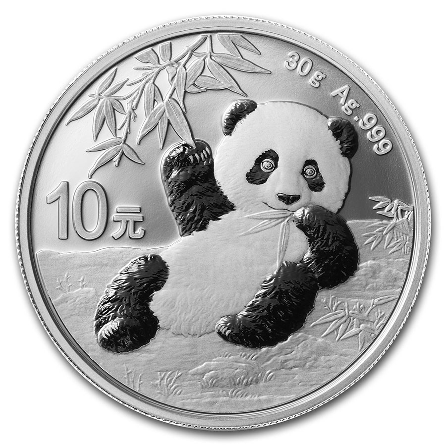 Stříbrná mince Panda 30 g