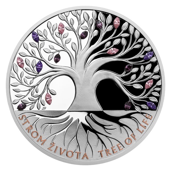 Stříbrná mince Strom života - Léto 1 oz proof 2020