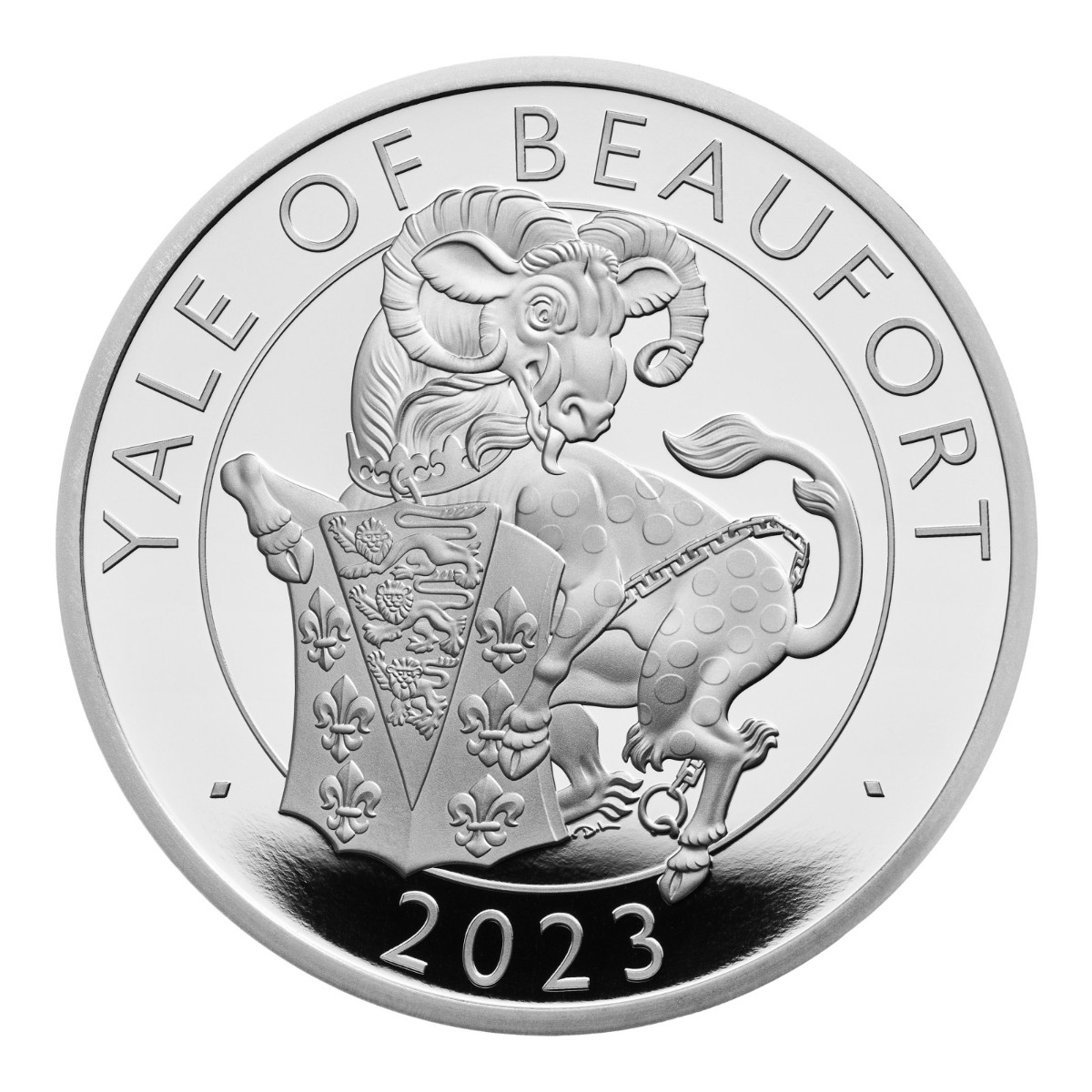 Stříbrná mince The Royal Tudor Beasts - Yale of Beaufort 1 oz proof 2023