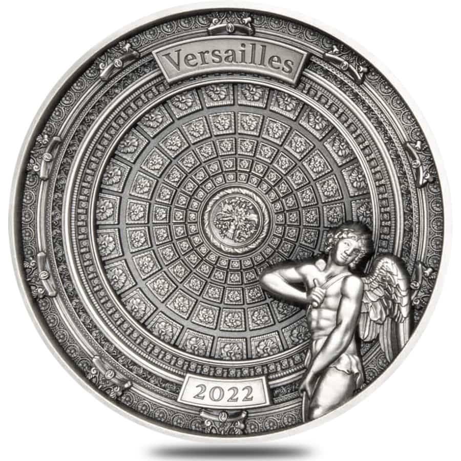 Stříbrná mince Versailles - Chrám lásky 100 g vysoký reliéf 2022