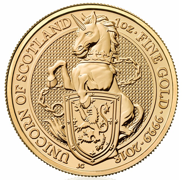 Zlatá mince The Queen's Beasts The Unicorn 1 oz