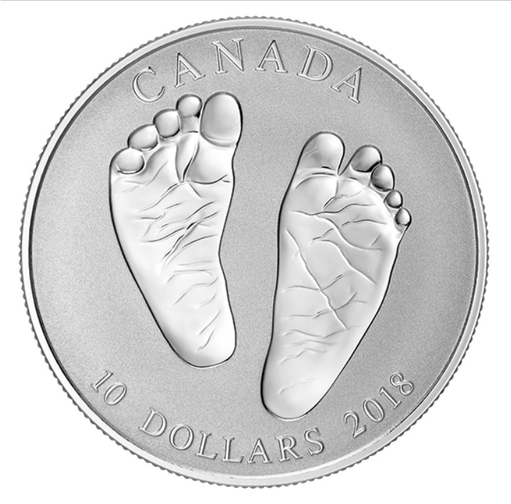 Stříbrná mince Vítej na světě 1/2 oz proof 2018