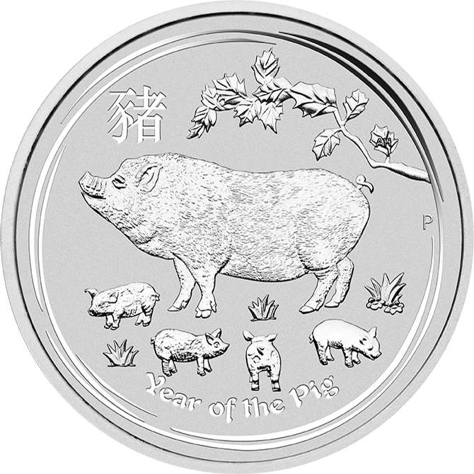 Stříbrná mince Rok Vepře 1 kg 2019 Lunární série II