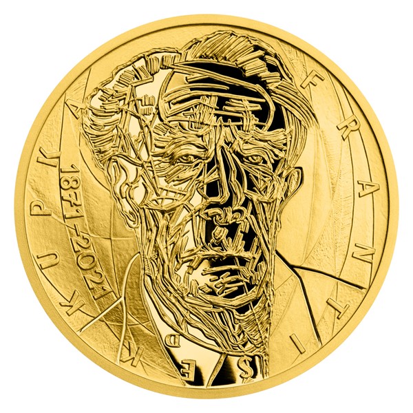 Zlatá medaile - František Kupka 1/2 oz proof 2021