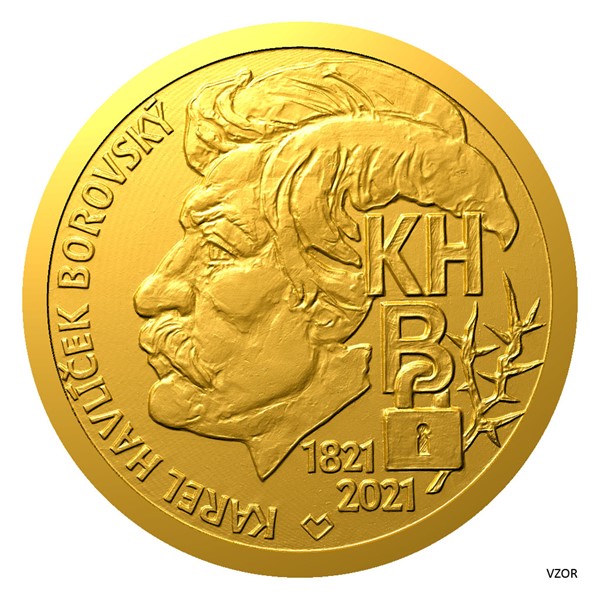 Zlatá medaile - Karel Havlíček Borovský 1/2 oz proof 2021