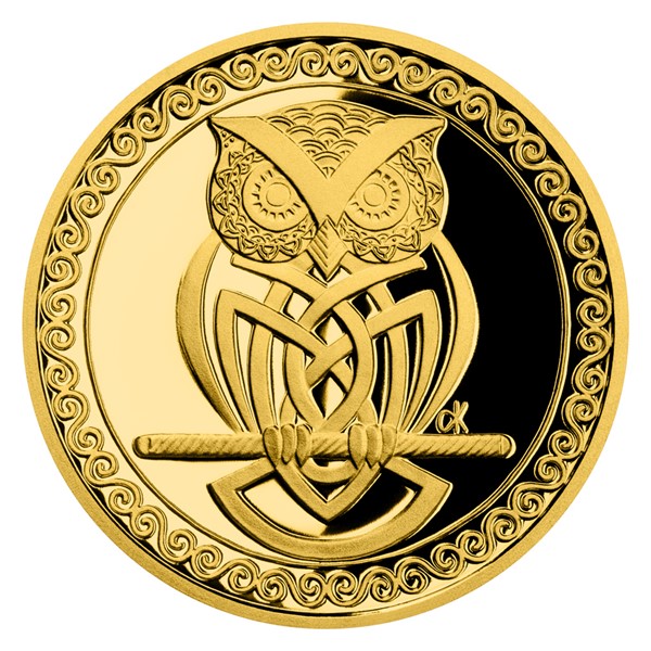Zlatá medaile Sova moudrosti 3,49 g proof
