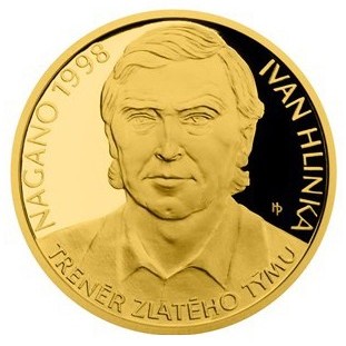 Zlatá mince Ivan Hlinka 1/2 oz proof 2018