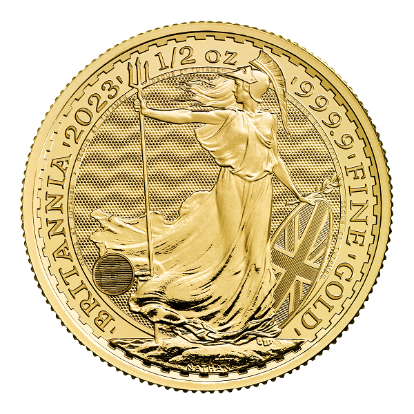 Zlatá mince Britannia 1/2 oz Karel III
