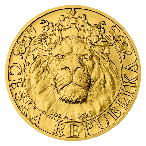 Zlatá mince Český lev 1 oz b.k. 2022