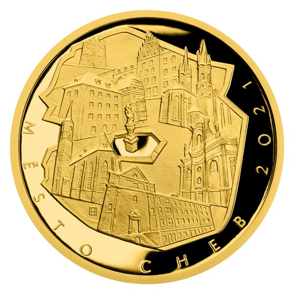 Zlatá mince Cheb 1/2 oz proof 2021
