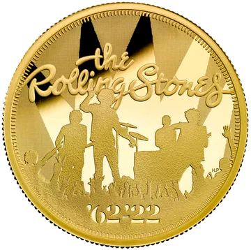 Zlatá mince Hudební legendy - The Rolling Stones 1 oz proof 2022