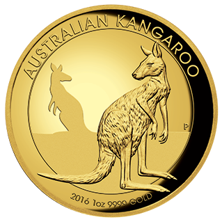Zlatá mince  Klokan 1 oz proof vysoký reliéf 2016